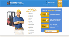 Desktop Screenshot of forkliftfrank.com
